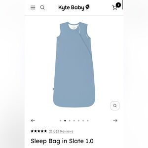 Medium Kyte Baby Sleep Bag 1.0 TOG Slate Blue